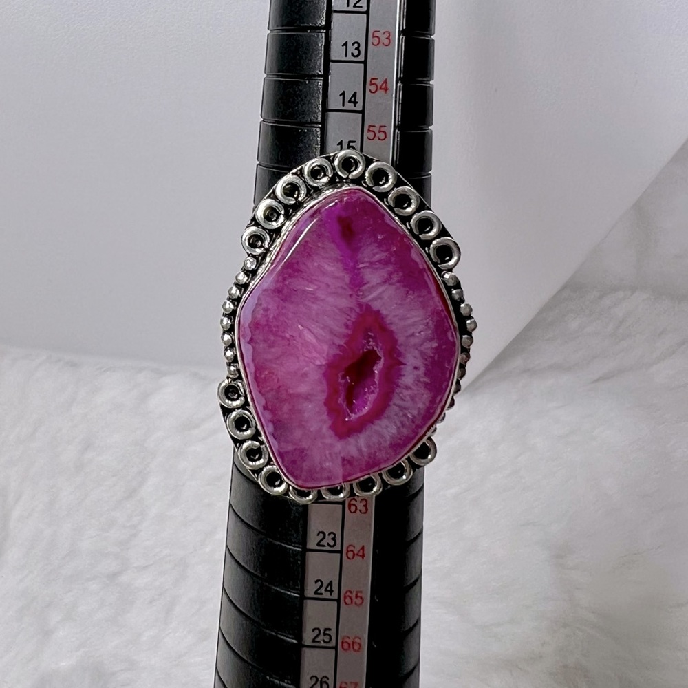 Solar Add On Item Pink Ring size 8.75 - Picture 3 of 7